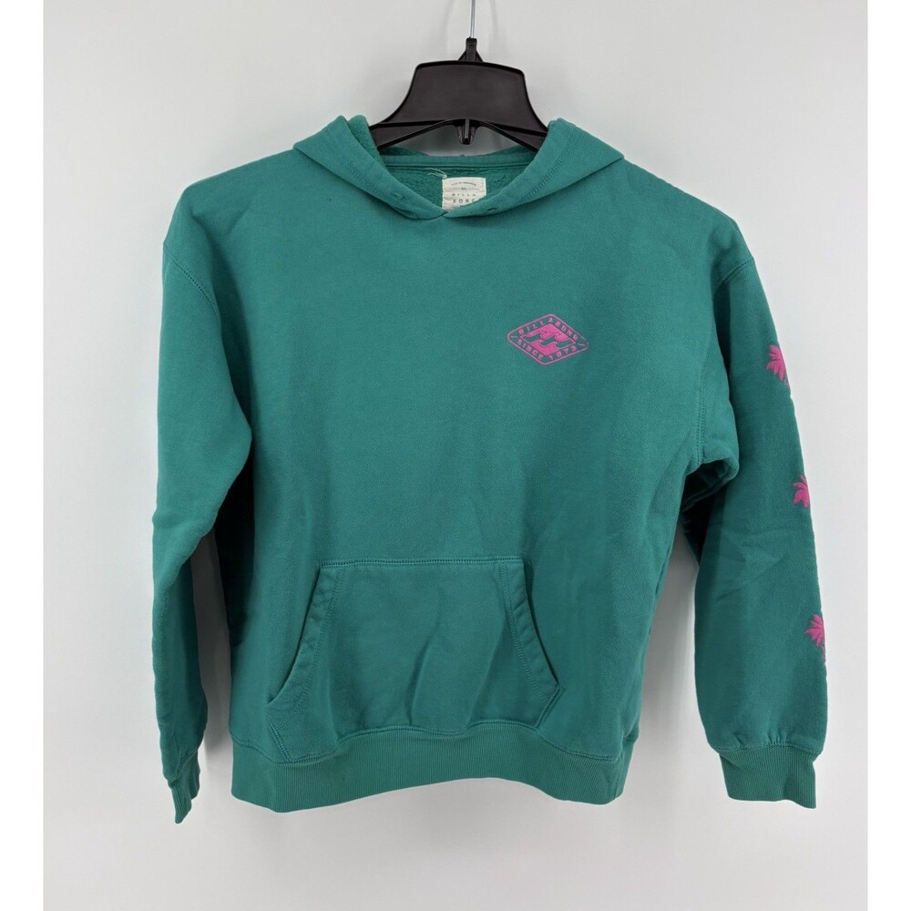 Billabong Women’s Windy Palms Emerald Green Hoodie Size Medium